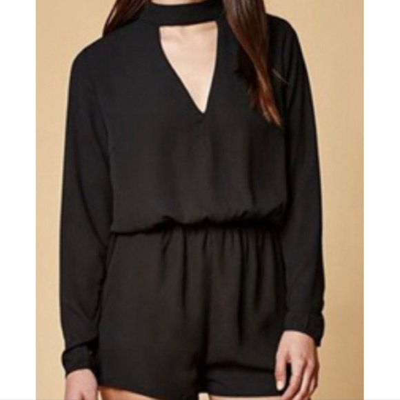 LUCCA Black Romper - Picture 1 of 9
